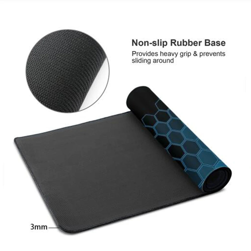 Geometric Gaming Accessories MousePads Computer Laptop Gamer Extended Mouse Mat Large Anime Mouse Pad Rubber Keyboards Table Mat