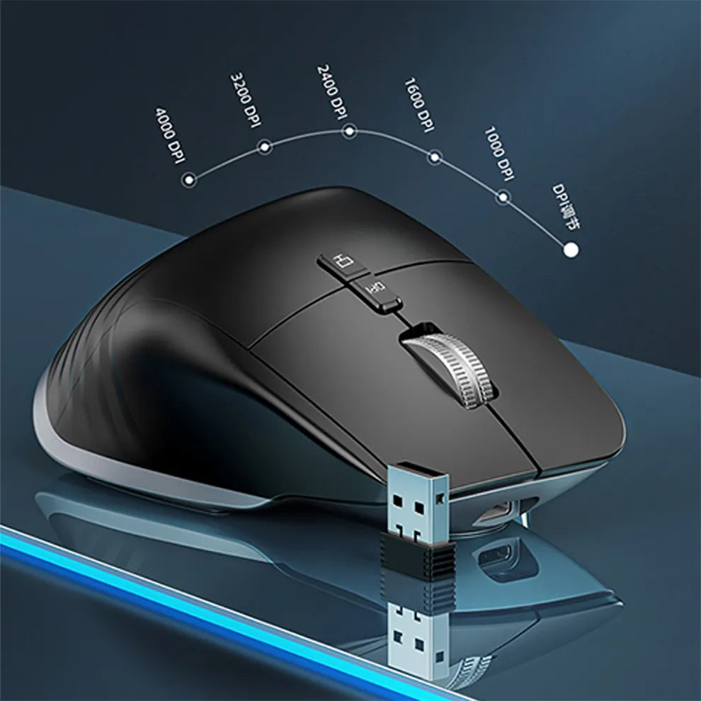 Wireless Mouse - Bluetooth 5.0 & 3.0, 2.4G Wireless for PC Laptop Computer