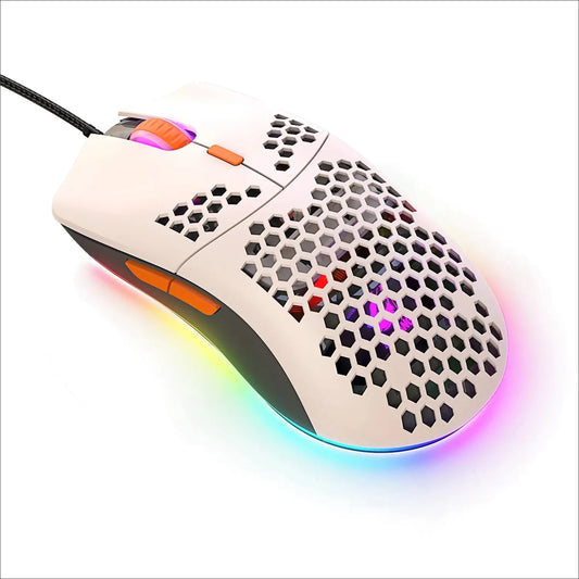 Wired Gaming Mouse Ultralight Honeycomb Shell 6400 DPI