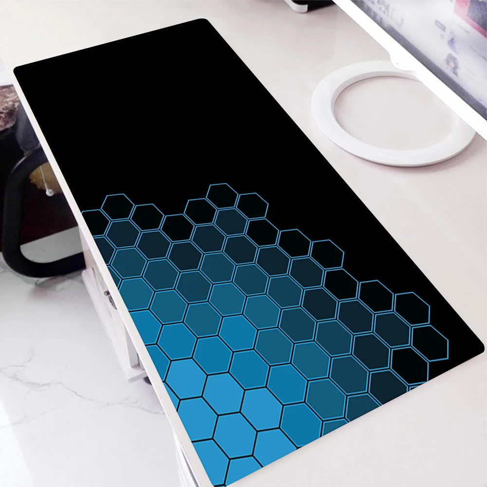 Geometric Gaming Accessories MousePads Computer Laptop Gamer Extended Mouse Mat Large Anime Mouse Pad Rubber Keyboards Table Mat